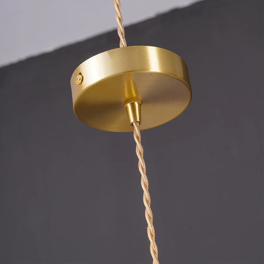 Amora Glass Pendant Light | Vintage Floral Design, Adjustable Hanging Fixture 7
