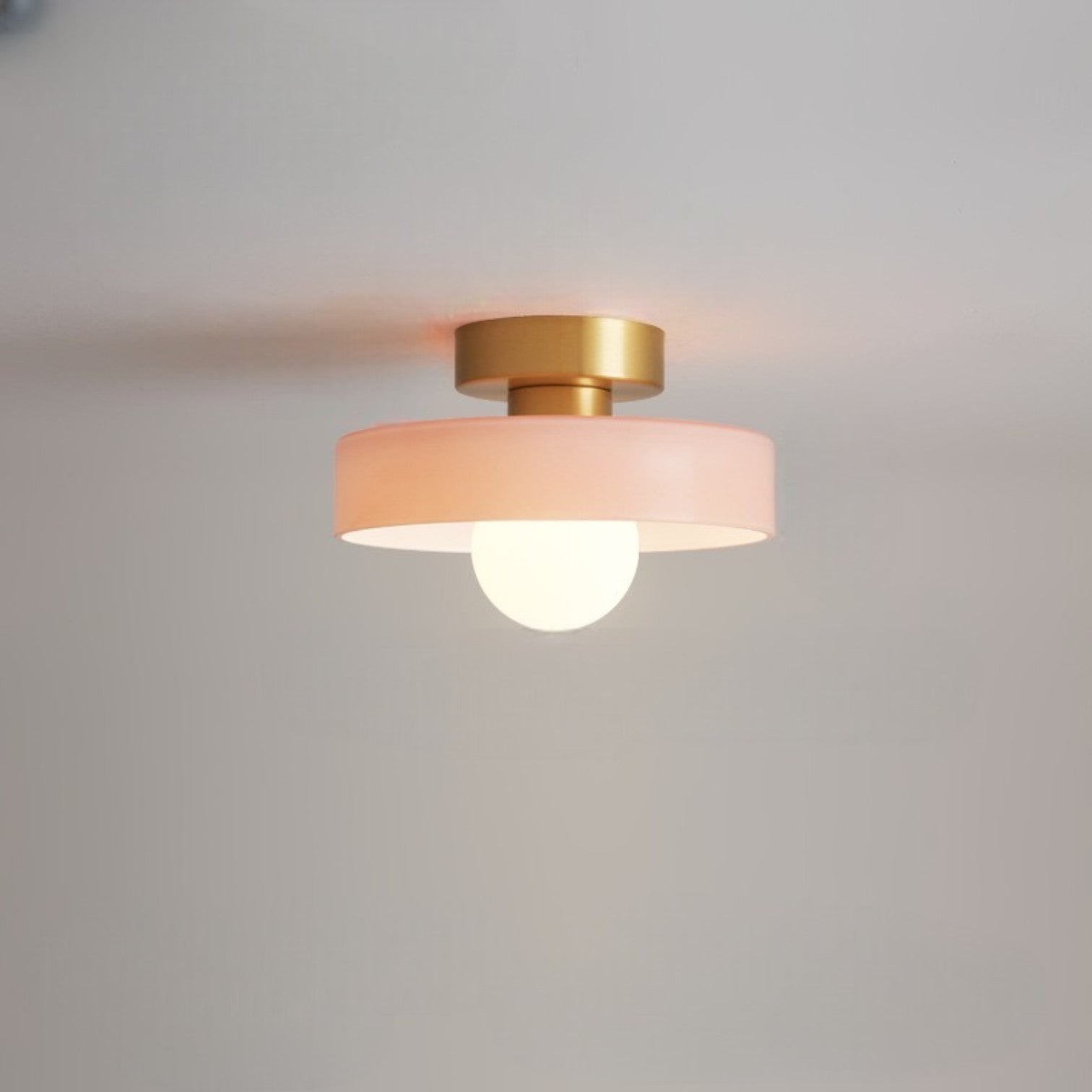 Bauhaus Flush Mount Ceiling Light | Glass, Dimmable LED 9
