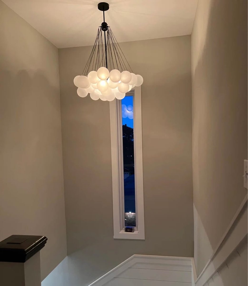 Celestra Bubble Chandelier | Glass, Modern Design for Dining Room 9