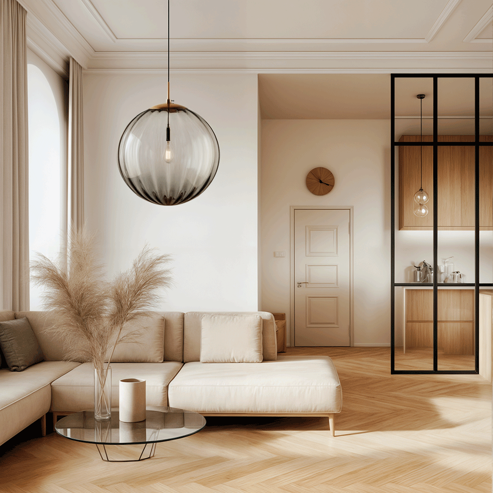 Felicity Bubble Pendant Light | Premium Glass, Minimalist Kitchen Island Lighting 8