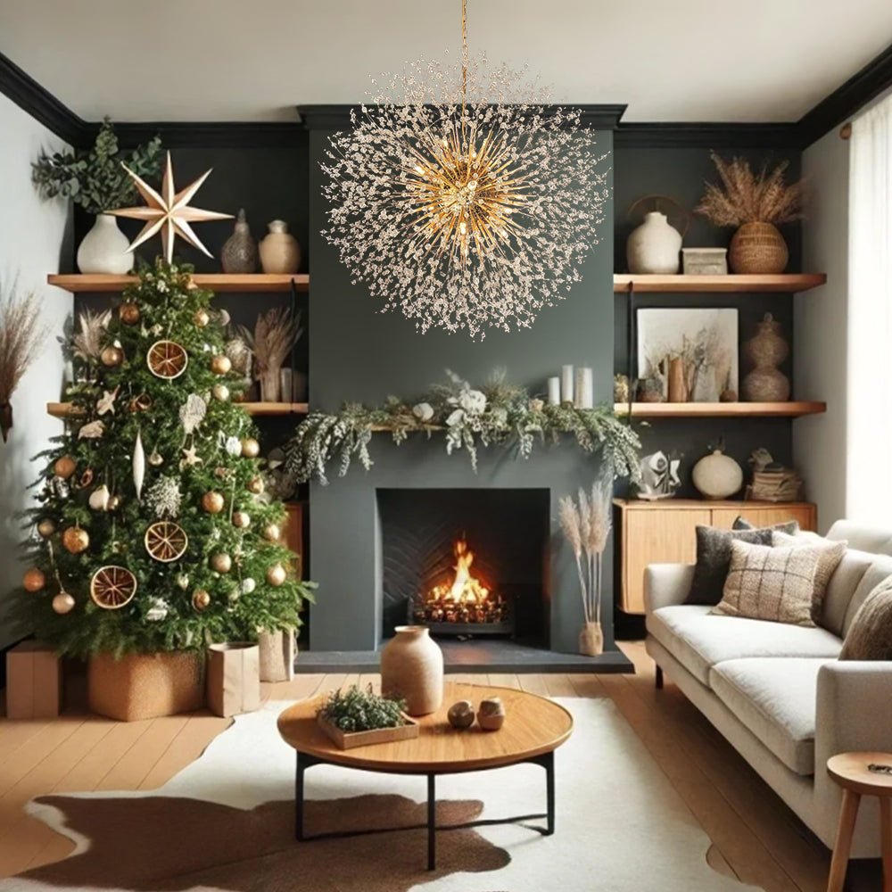 Fuego Chandelier | Oversized Sputnik, Brass Finish 1