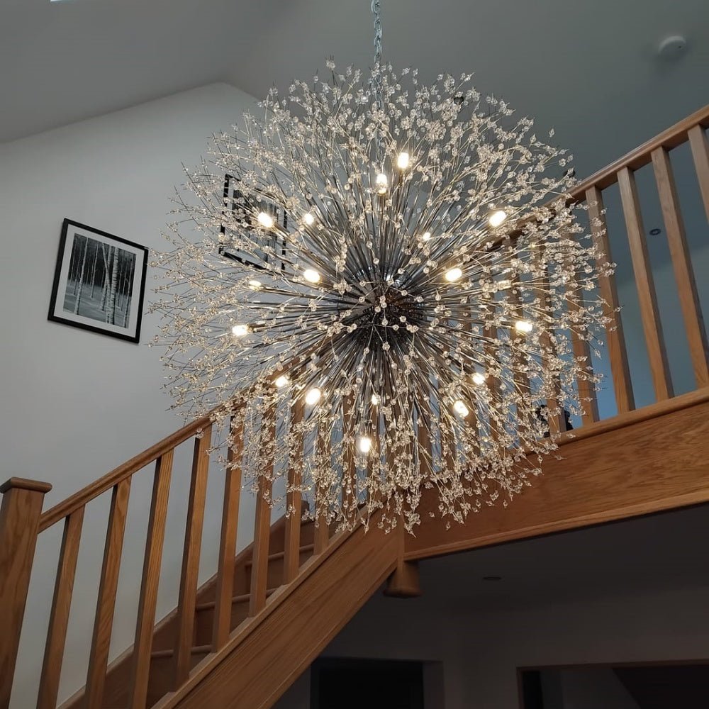 Fuego Chandelier | Oversized Sputnik, Brass Finish 4