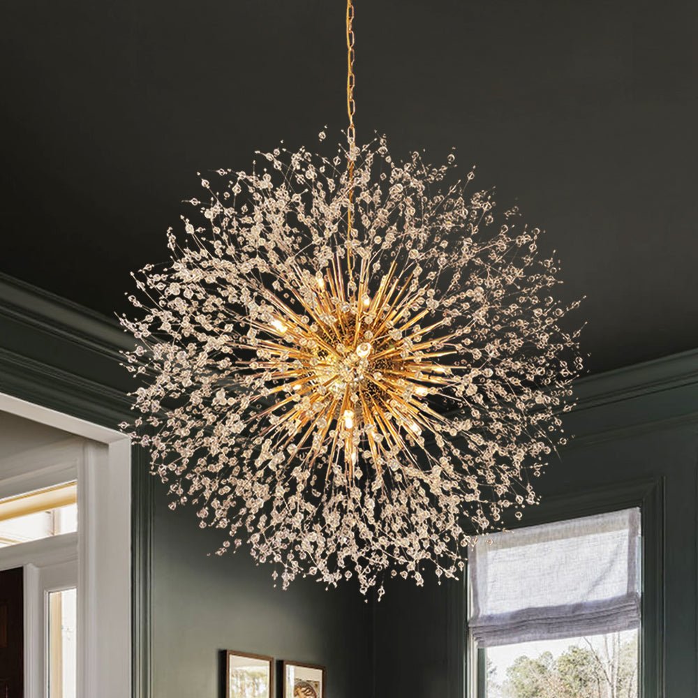 Fuego Chandelier | Oversized Sputnik, Brass Finish 5