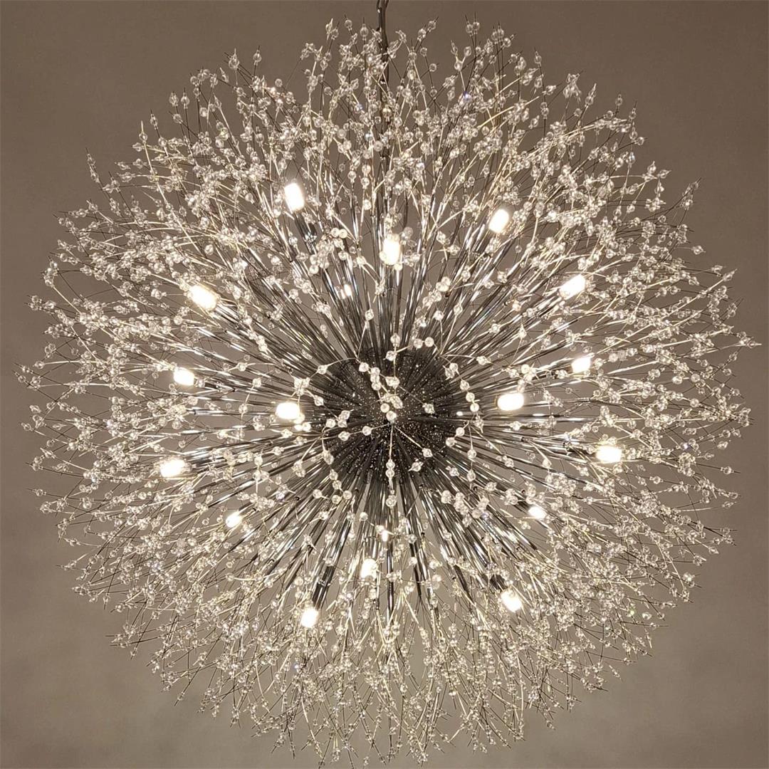 Fuego Chandelier | Oversized Sputnik, Brass Finish 7