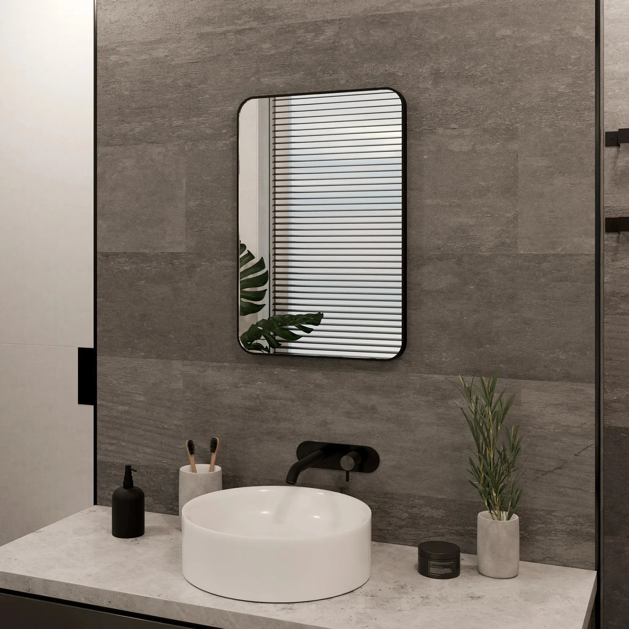 Jett Slim Frame Mirror | High-Quality Glass, Rotatable Design 0