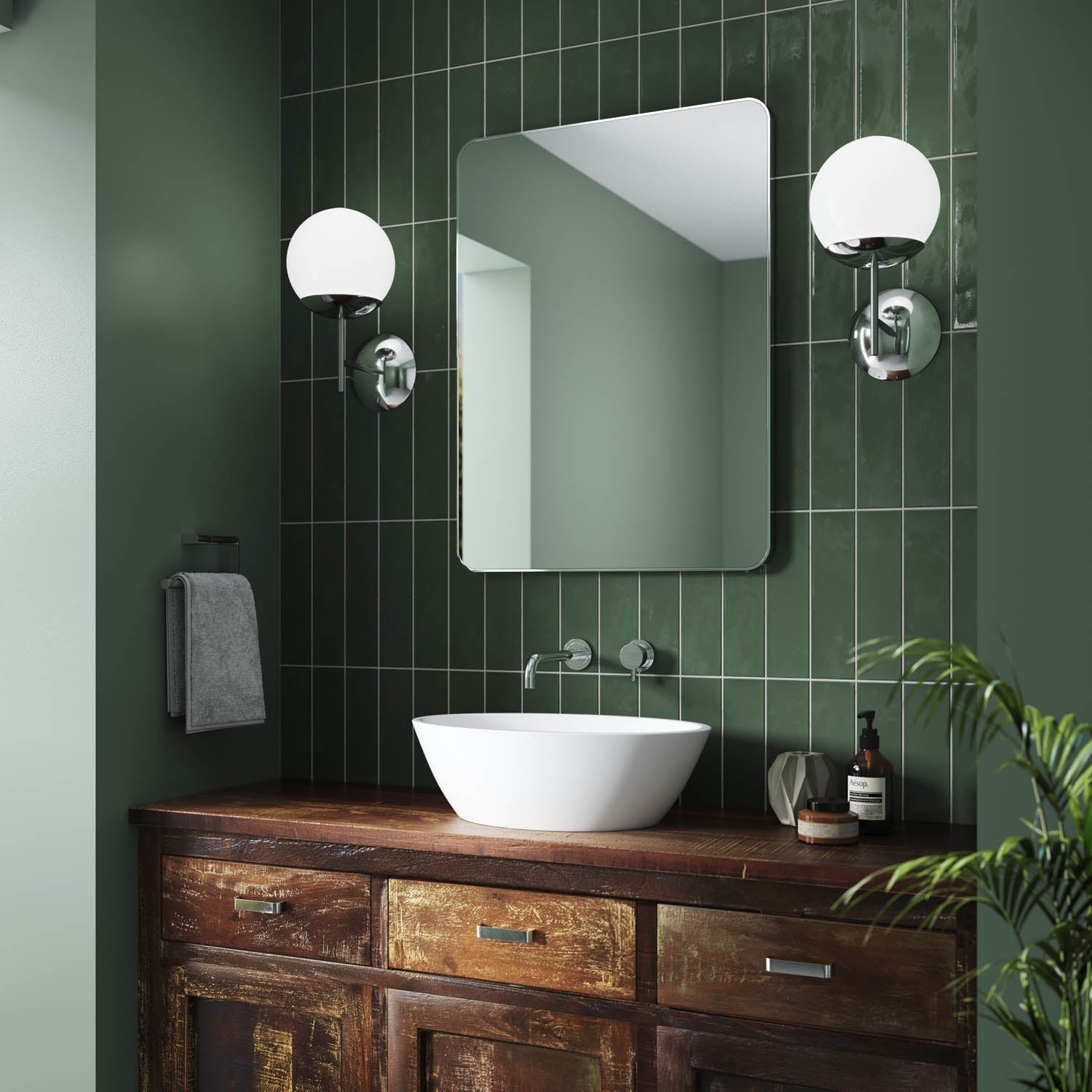 Jett Slim Frame Mirror | High-Quality Glass, Rotatable Design 20
