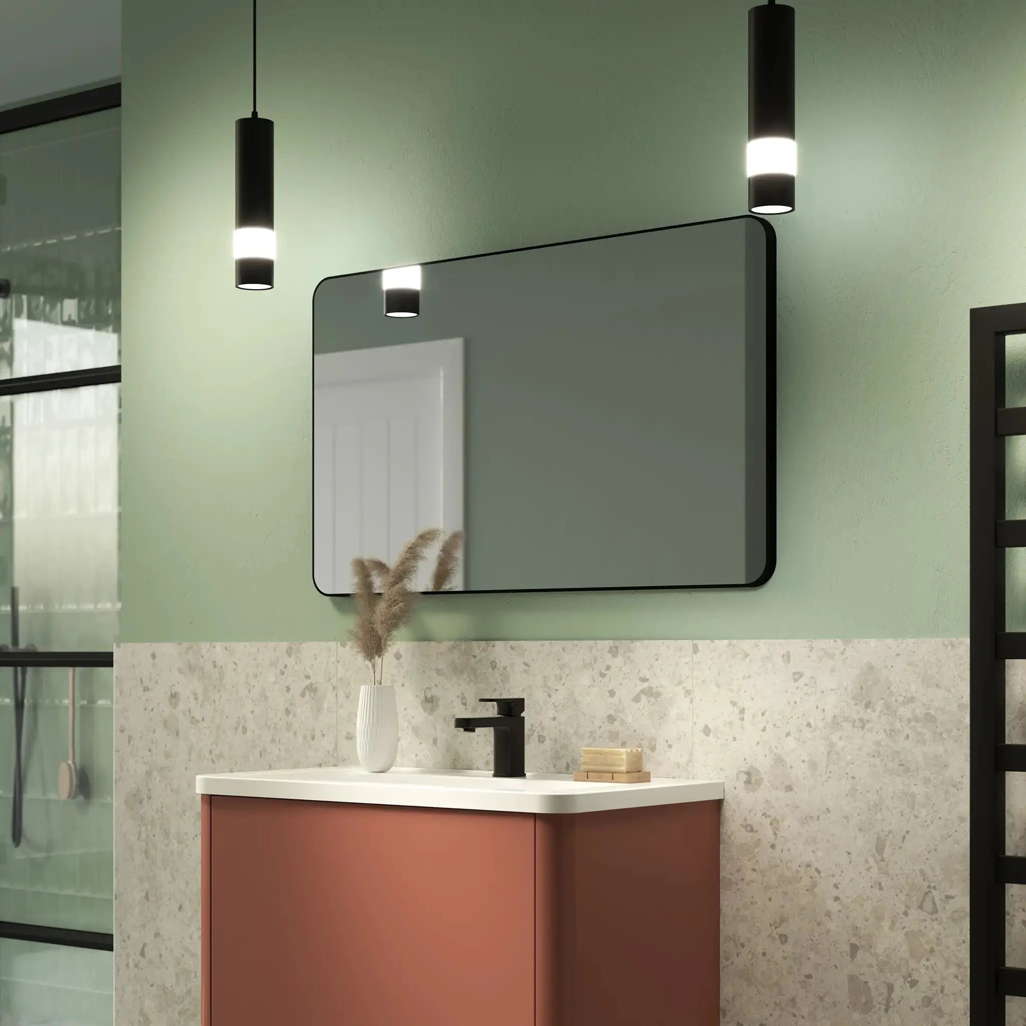 Jett Slim Frame Mirror | High-Quality Glass, Rotatable Design 6