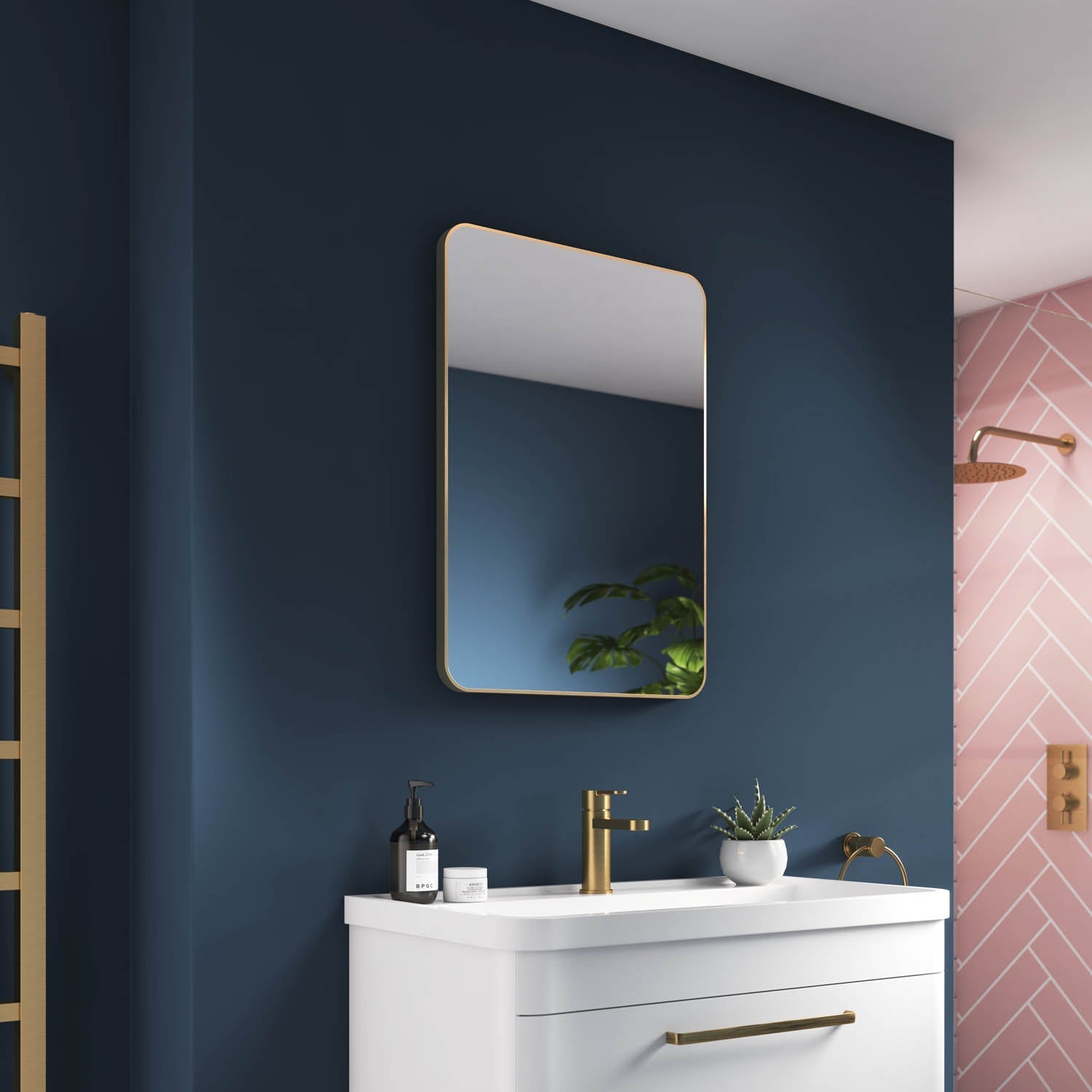 Jett Slim Frame Mirror | High-Quality Glass, Rotatable Design 7