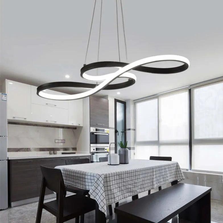 Lumin Black Pendant Light | Dimmable Metal for Kitchen Island Lighting 1