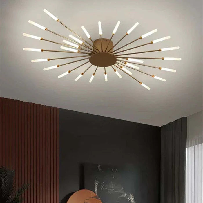 Lunara Ceiling Chandelier | Minimalist Metal, Integrated LED for Dining and Living Rooms 10