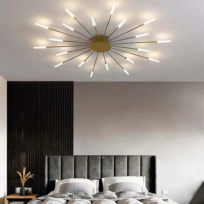 Lunara Ceiling Chandelier | Minimalist Metal, Integrated LED for Dining and Living Rooms 17