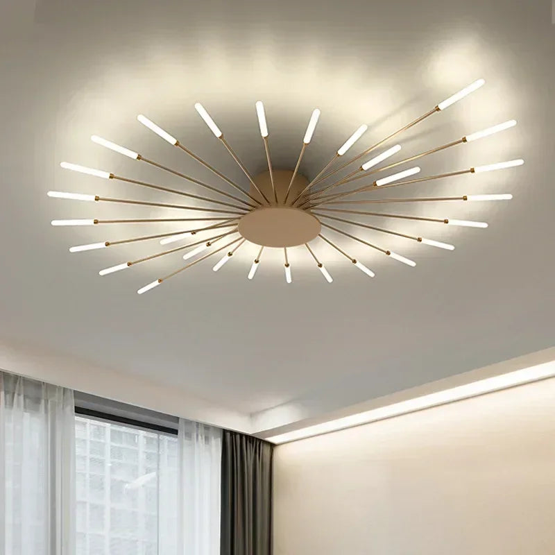 Lunara Ceiling Chandelier | Minimalist Metal, Integrated LED for Dining and Living Rooms 6