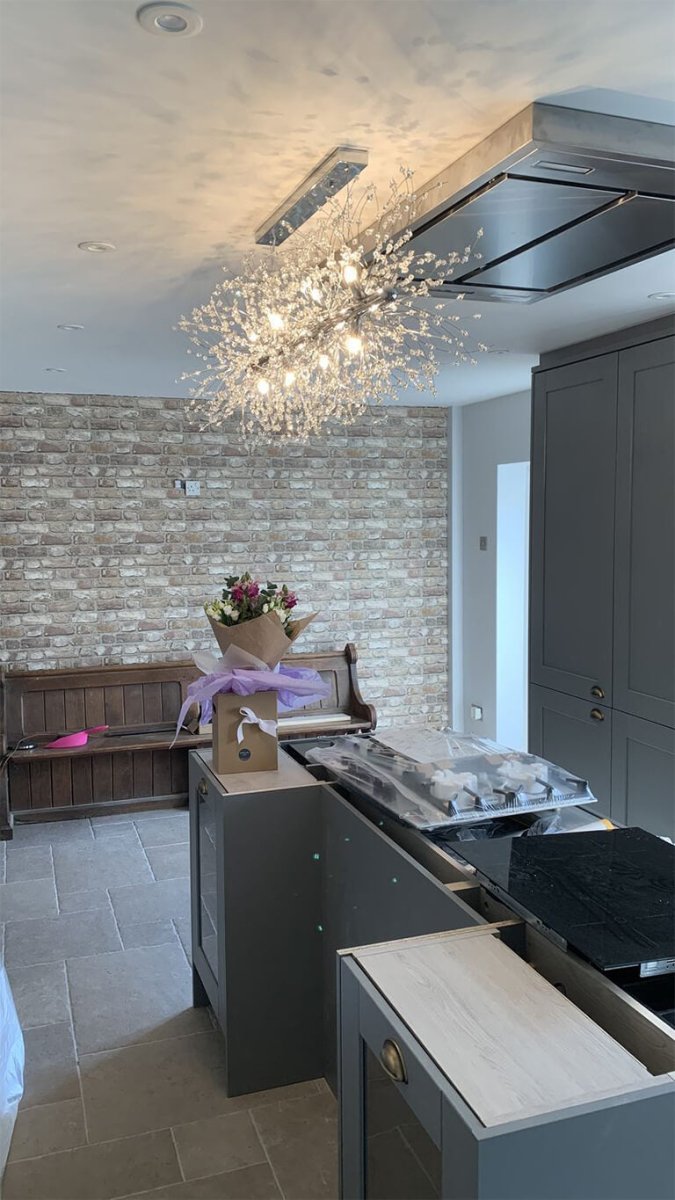 Mira Crystal Chandelier | Modern Metal, Adjustable Cords 5
