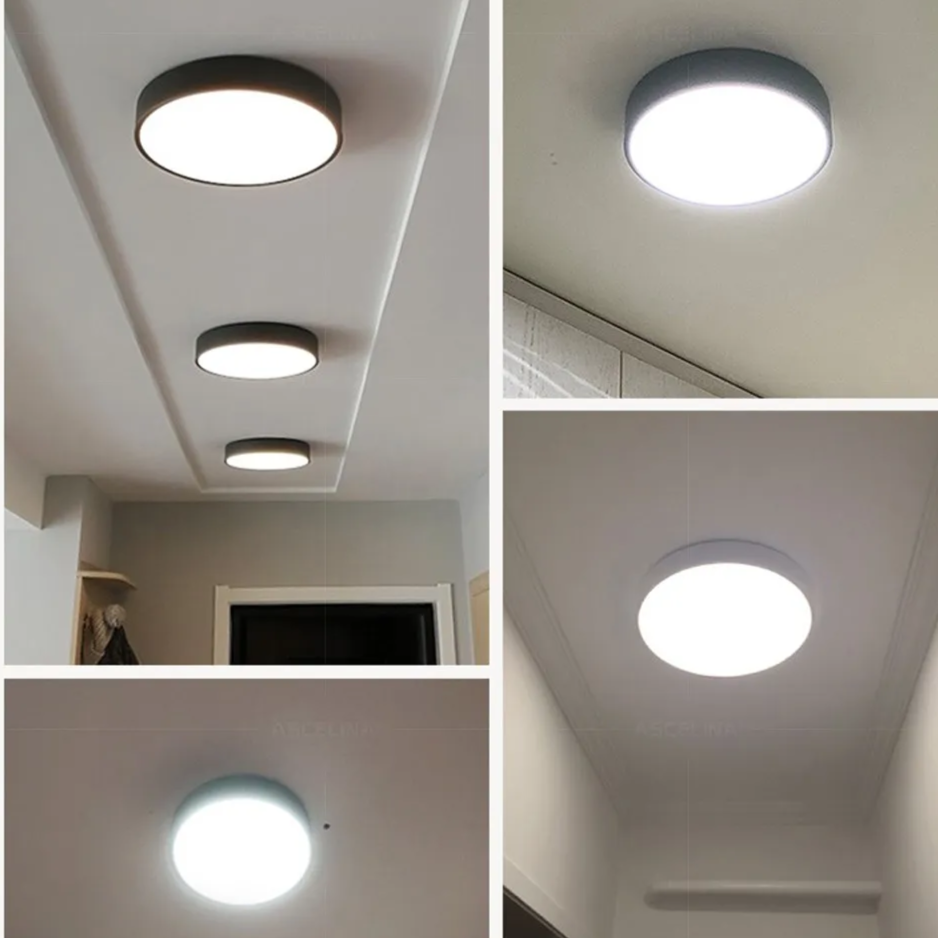 Mira Flush Mount Ceiling Light | Round LED, Minimalist Design 8