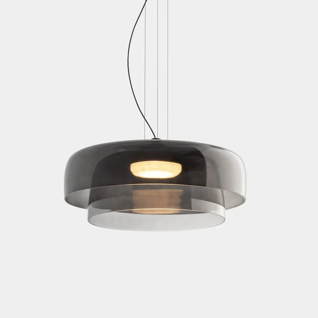Mira Glass Pendant Light | Layered Shade, Retro-Style for Kitchen Island 10