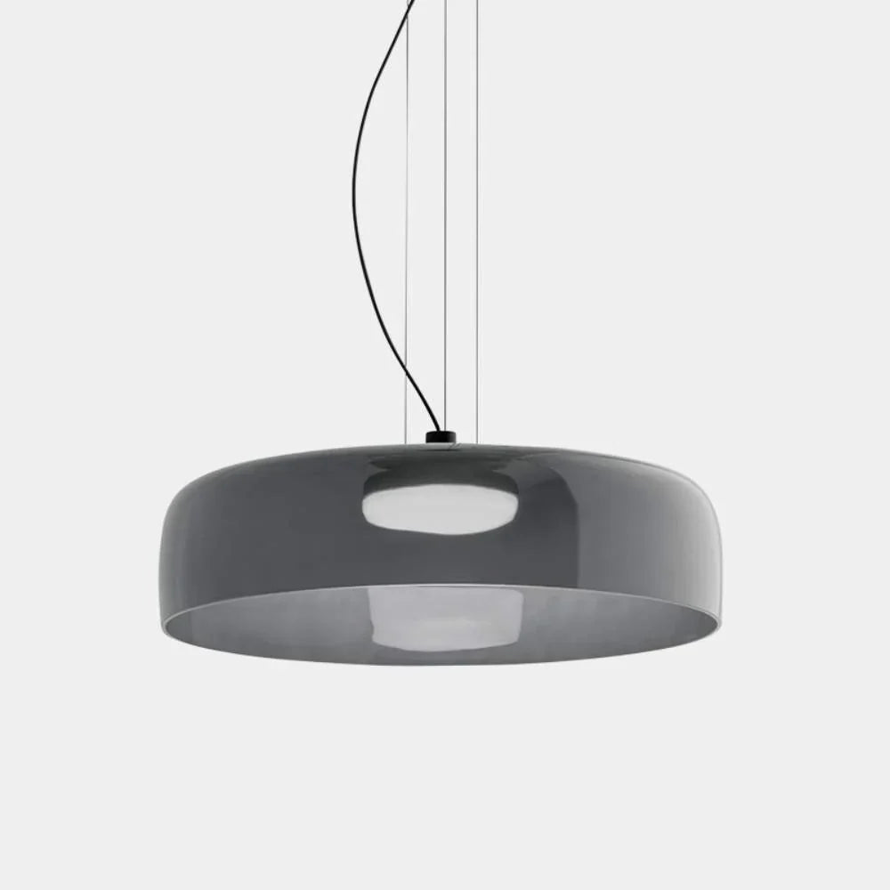 Mira Glass Pendant Light | Layered Shade, Retro-Style for Kitchen Island 12