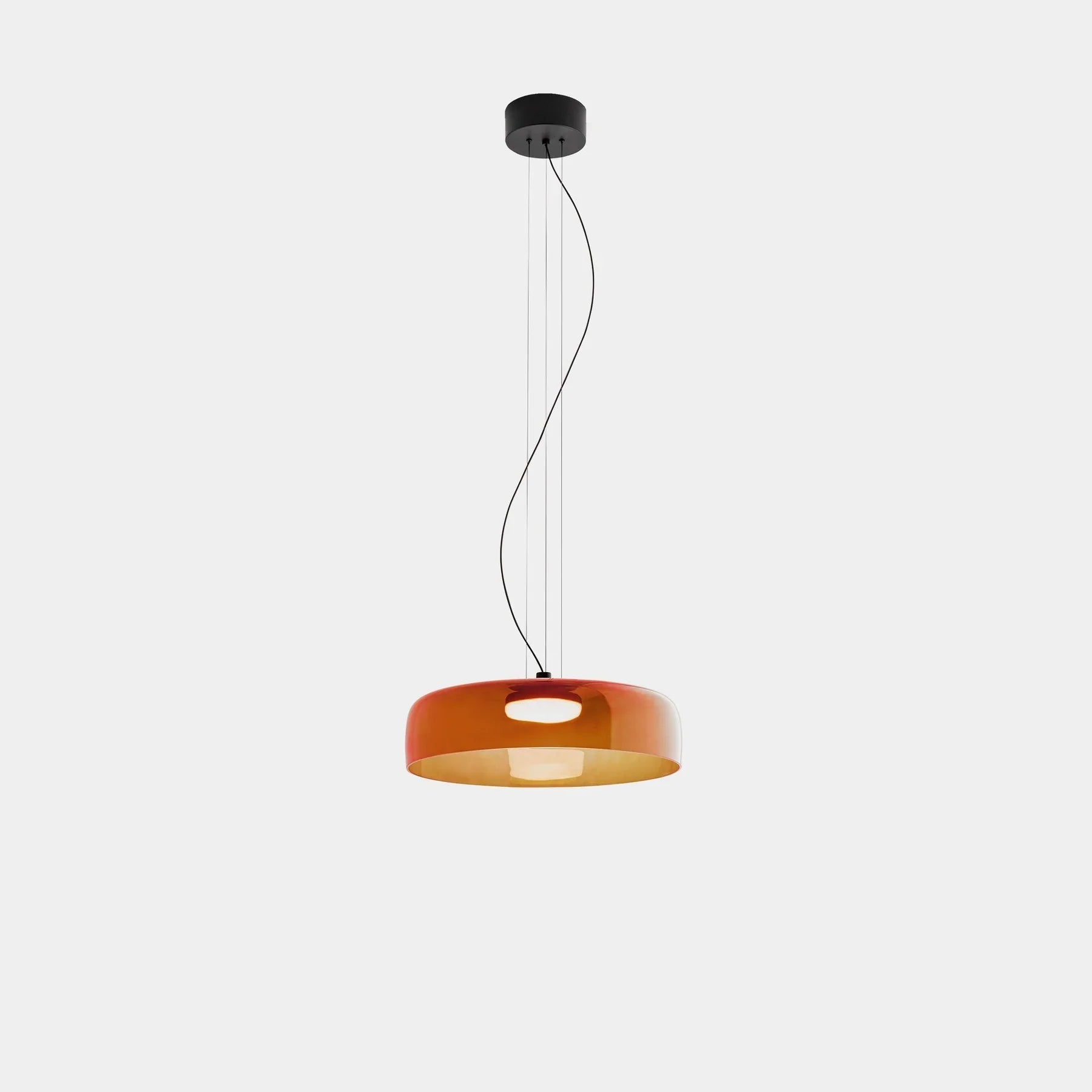 Mira Glass Pendant Light | Layered Shade, Retro-Style for Kitchen Island 4
