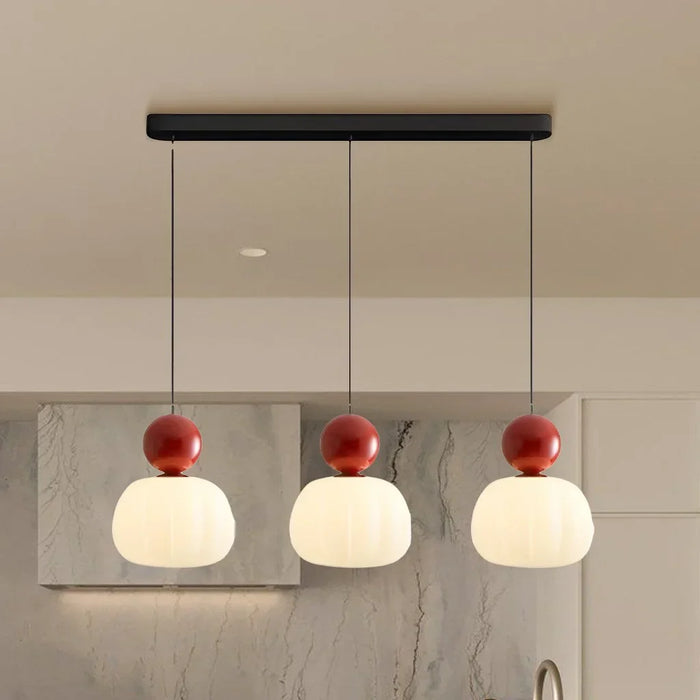 Mira Pendant Light | Frosted Glass, Modern Kitchen Island Lighting 10