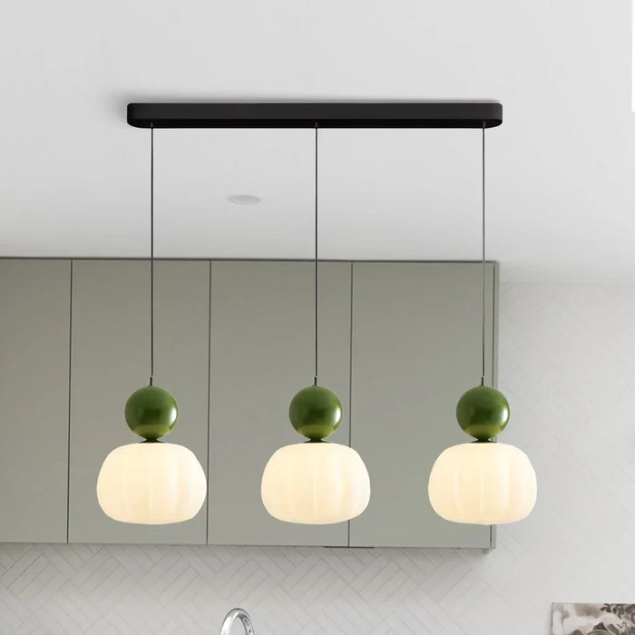 Mira Pendant Light | Frosted Glass, Modern Kitchen Island Lighting 11