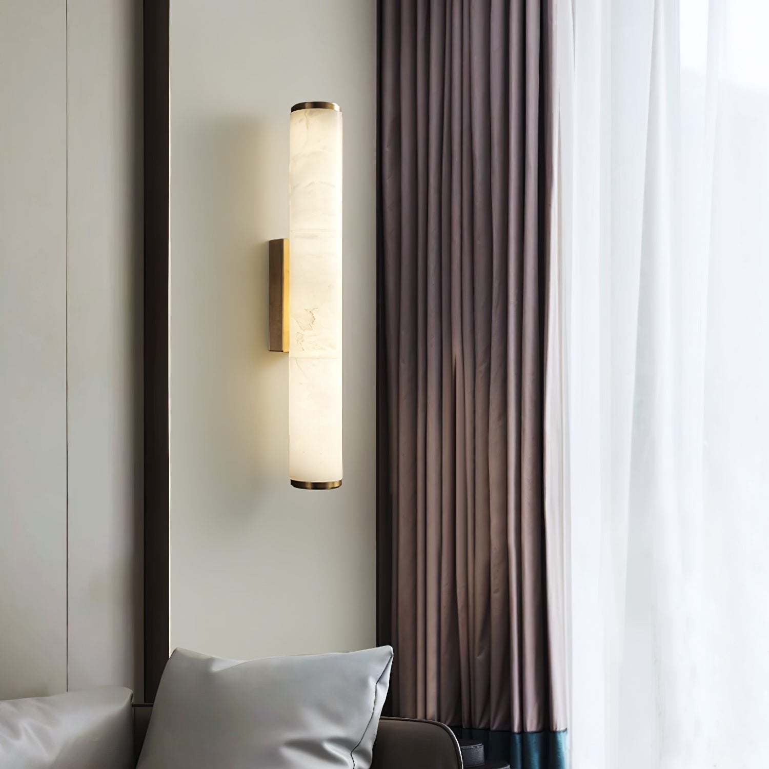 Mira Wall Sconce | Spanish Marble Effect, Minimalist Design 5