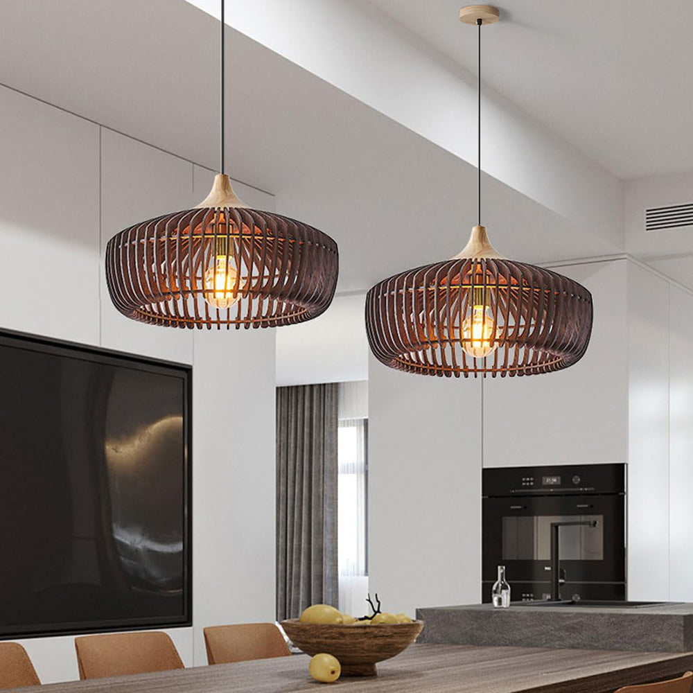 Muto Pendant Light | Wood, Nordic Japanese Design for Kitchen Pendant Lighting 2