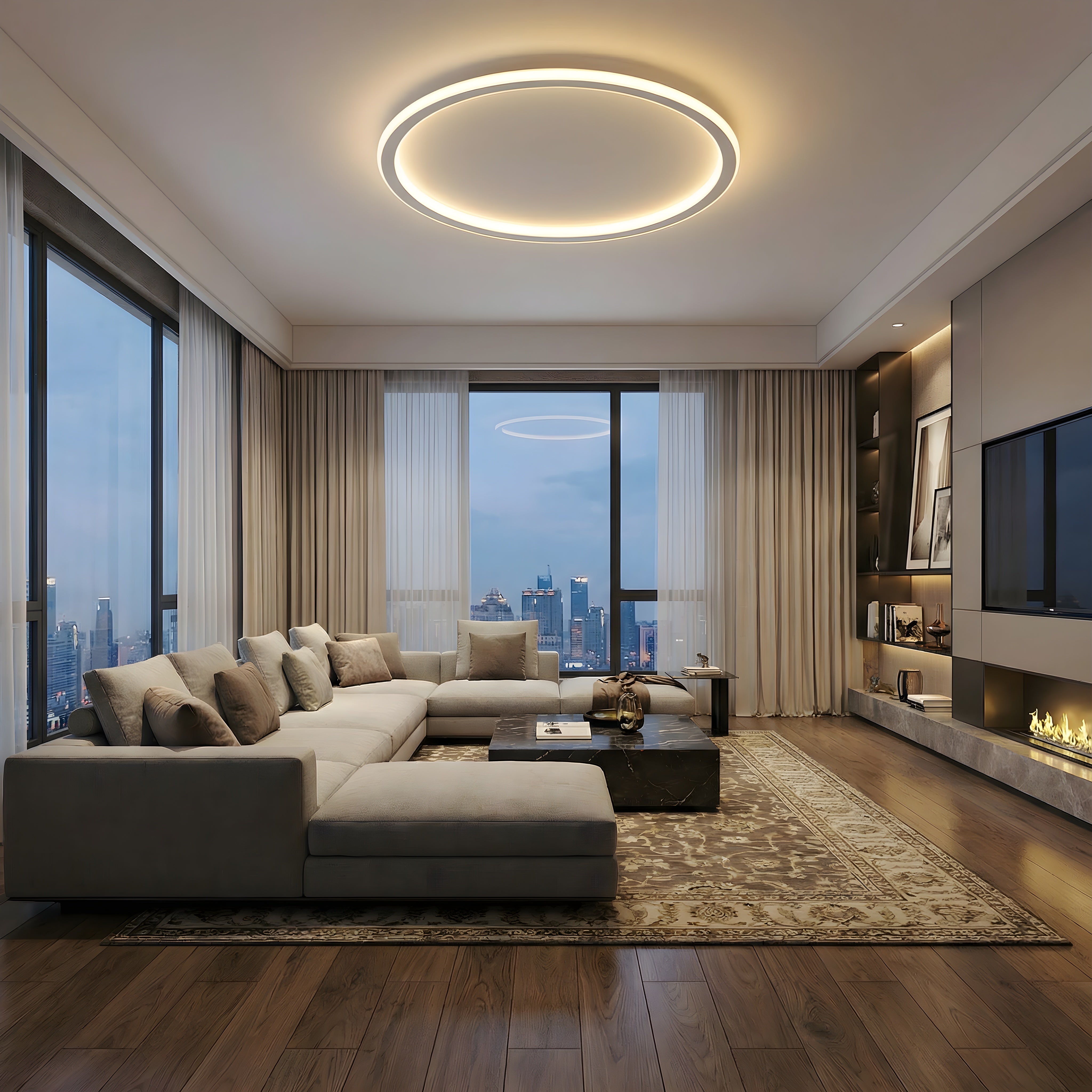 Mysa Flush Mount Ceiling Light | LED Fixture, Scandinavian Design 2