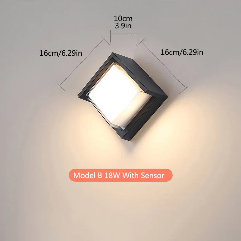 Oriana Outdoor Wall Light | Motion Sensor, Waterproof, Modern Design 5