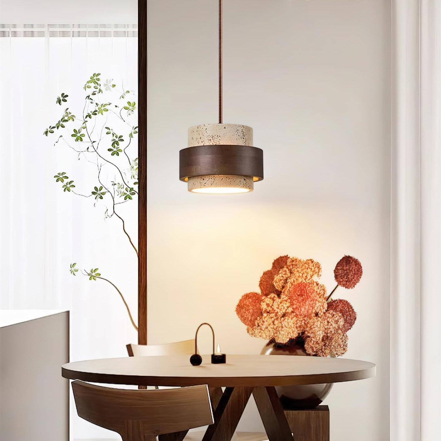 Pera Pendant Light | Travertine Stone, Modern Design 3