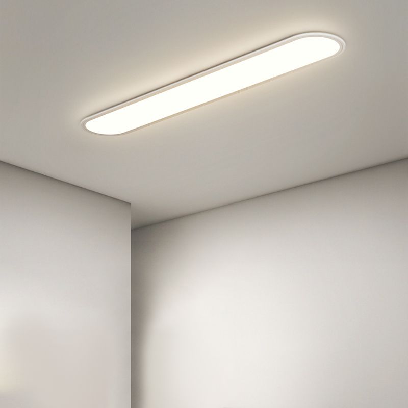 Rilo Flush Mount Ceiling Light | Thin Oval Design, LED Compatible 2