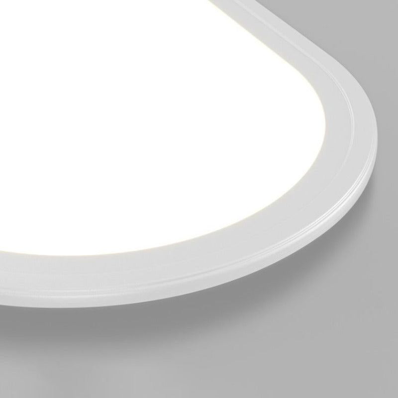 Rilo Flush Mount Ceiling Light | Thin Oval Design, LED Compatible 4