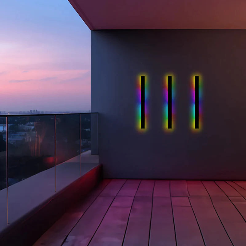 Silex Outdoor Wall Lamp | Sleek Black, Dimmable LED 20
