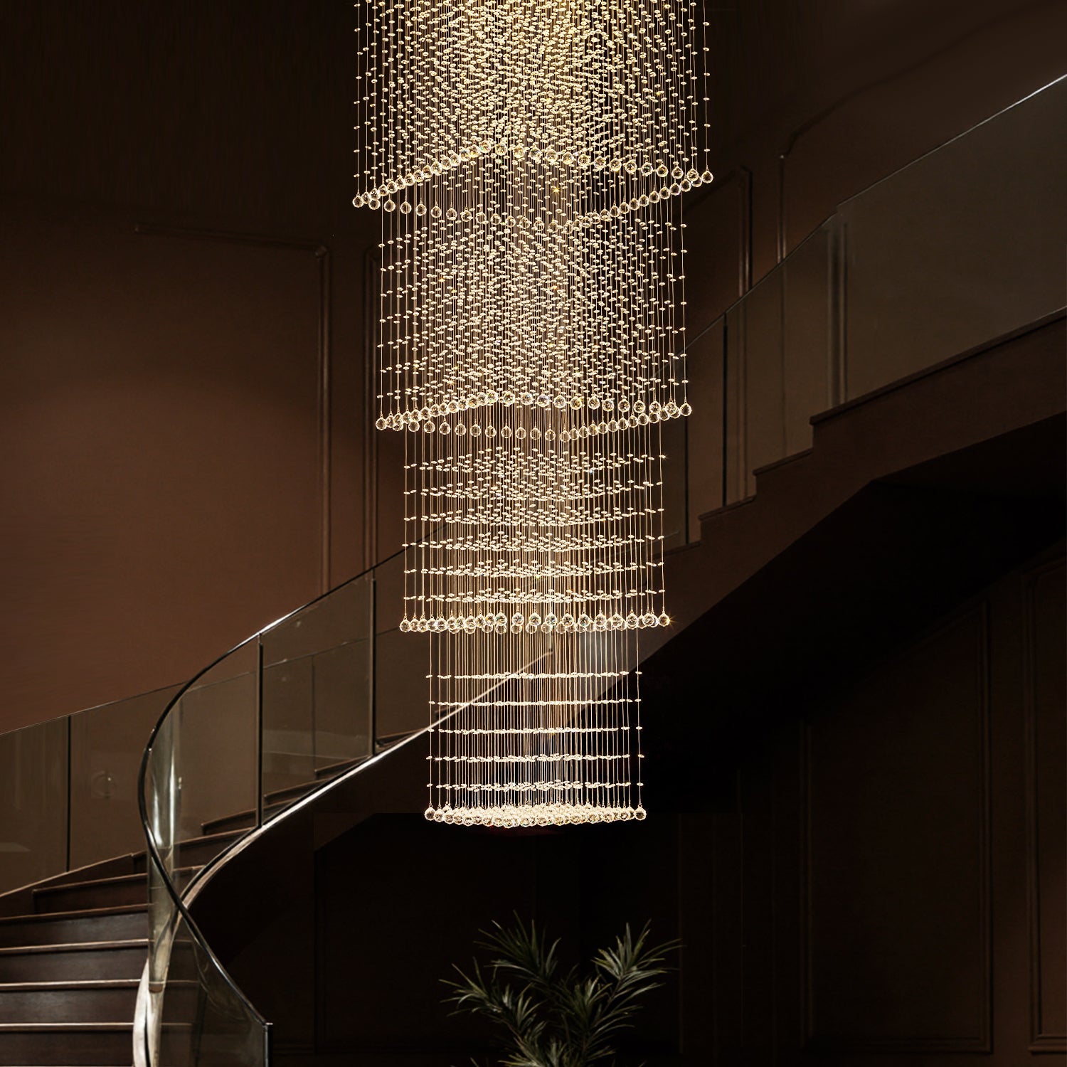 Sovereign Chandelier | Crystal Beads, Modern Design for Dining Room 0
