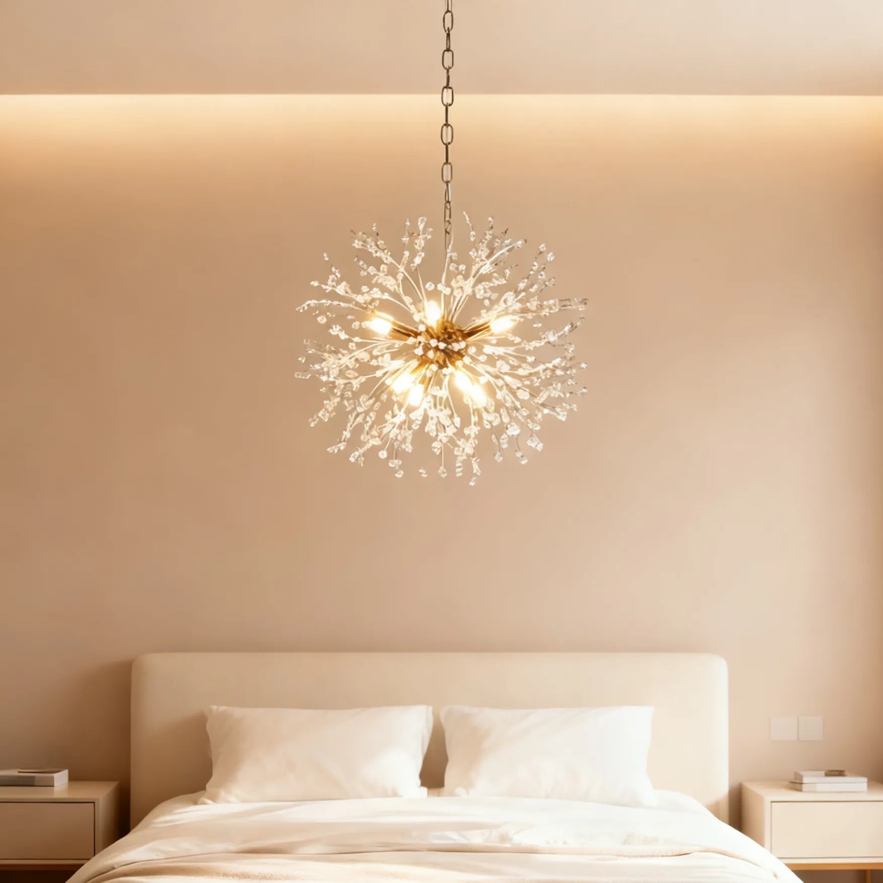 Sparrow Pendant Light | Crystal, Dimmable LED for Kitchen Pendant Lighting 4