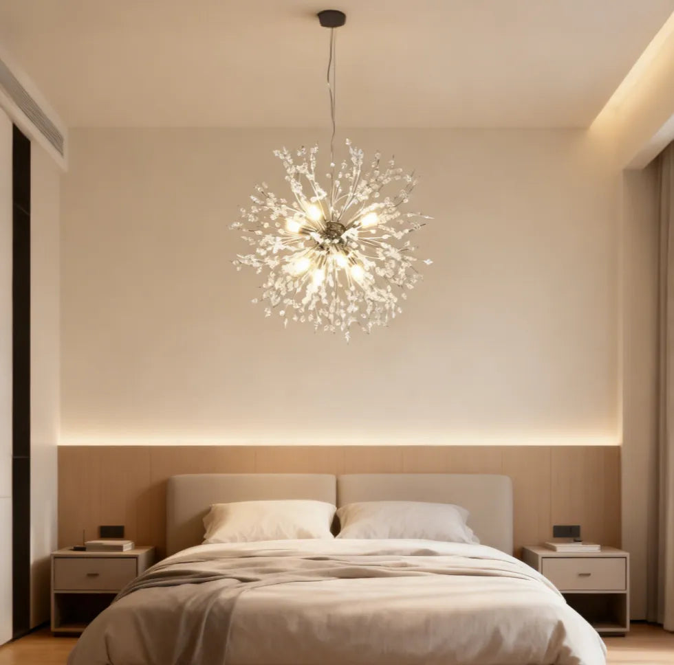 Sparrow Pendant Light | Crystal, Dimmable LED for Kitchen Pendant Lighting 6