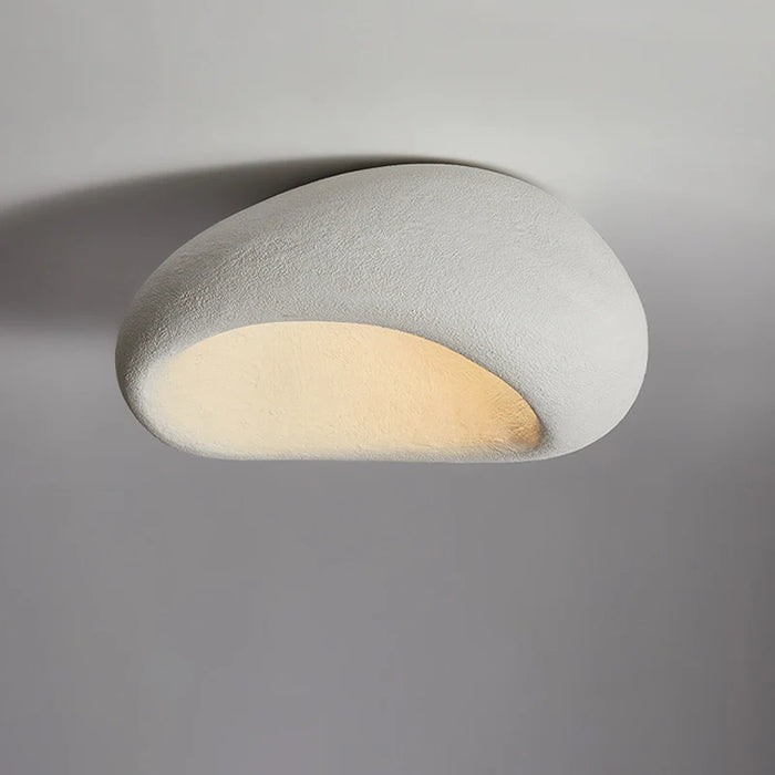 Wabina Ceiling Light Fixture | LED, Organic Stone Design, Minimalist 0
