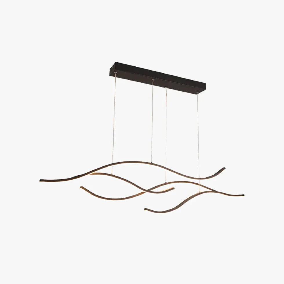 Waver Black Pendant Light | Dimmable Metal, Adjustable LED for Kitchen Island 5