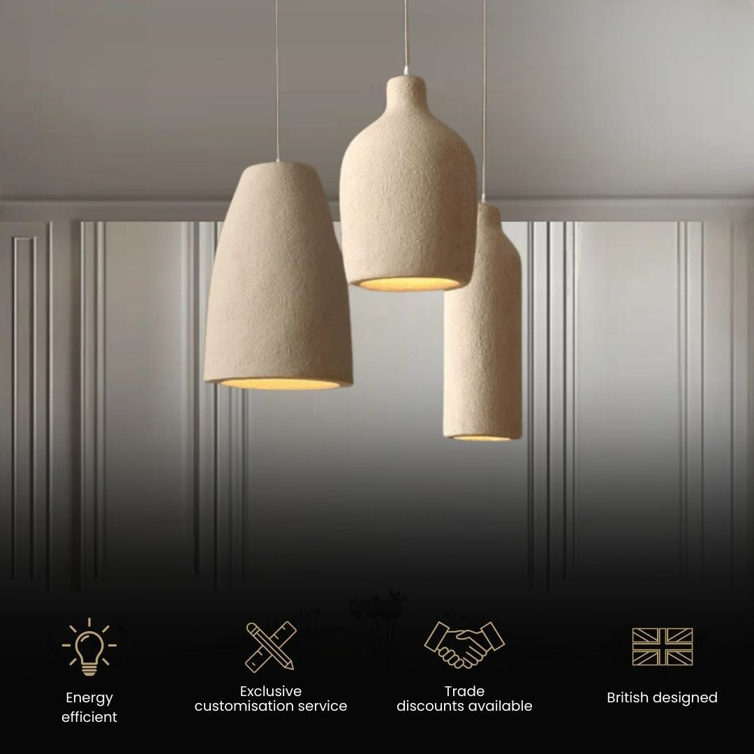 Nirvana Wabi Pendant Light | Resin, Japandi Elegance Pendant Lighting
