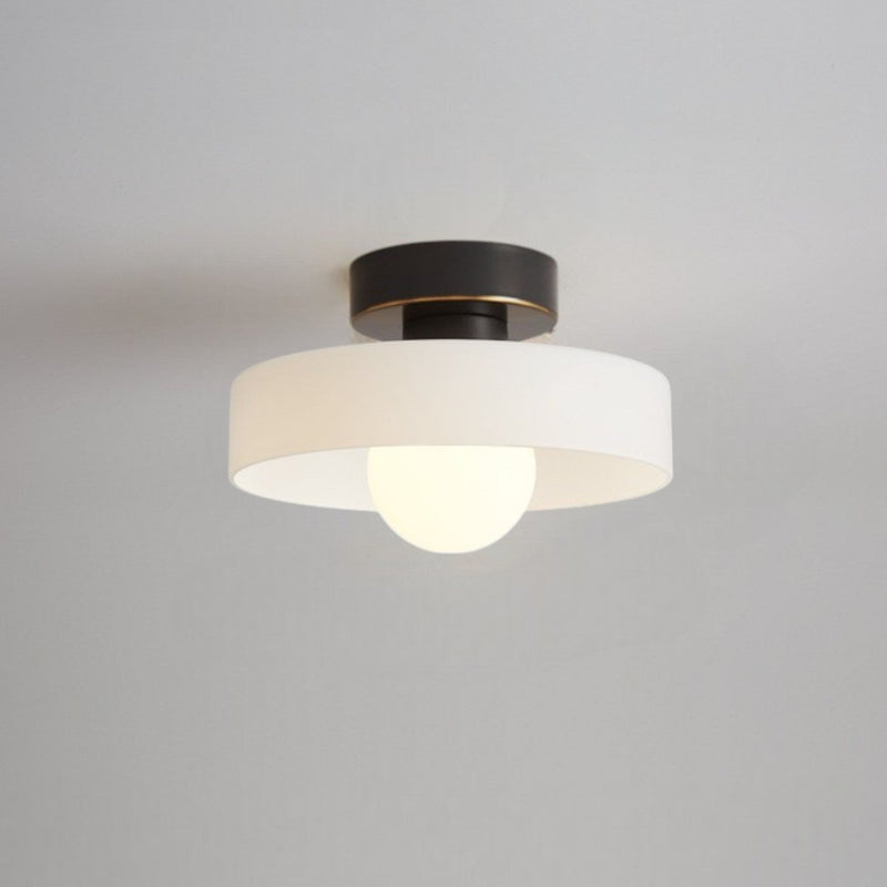 Bauhaus Flush Mount Ceiling Light | Glass, Dimmable LED