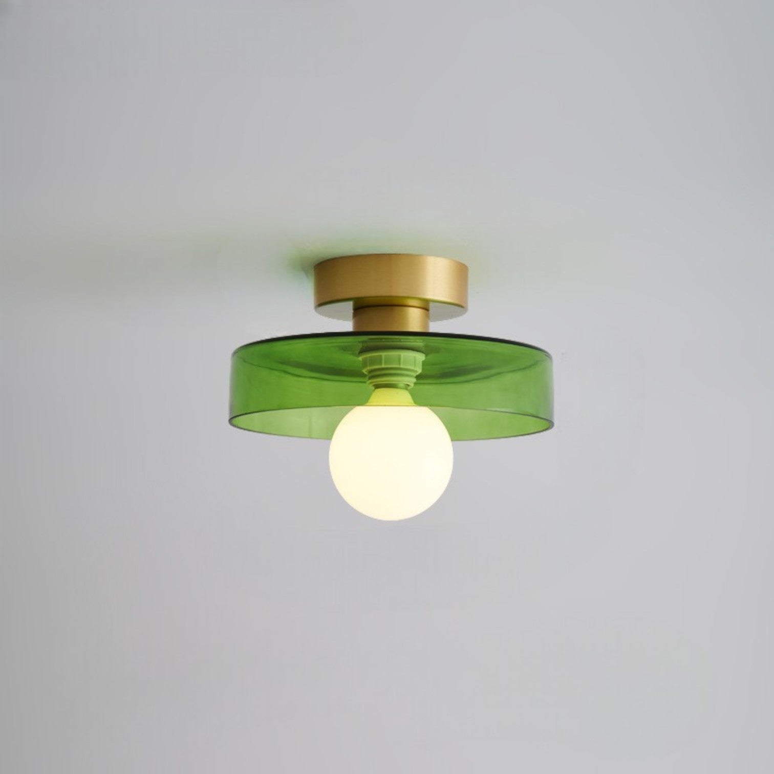 Bauhaus Flush Mount Ceiling Light | Glass, Dimmable LED 10