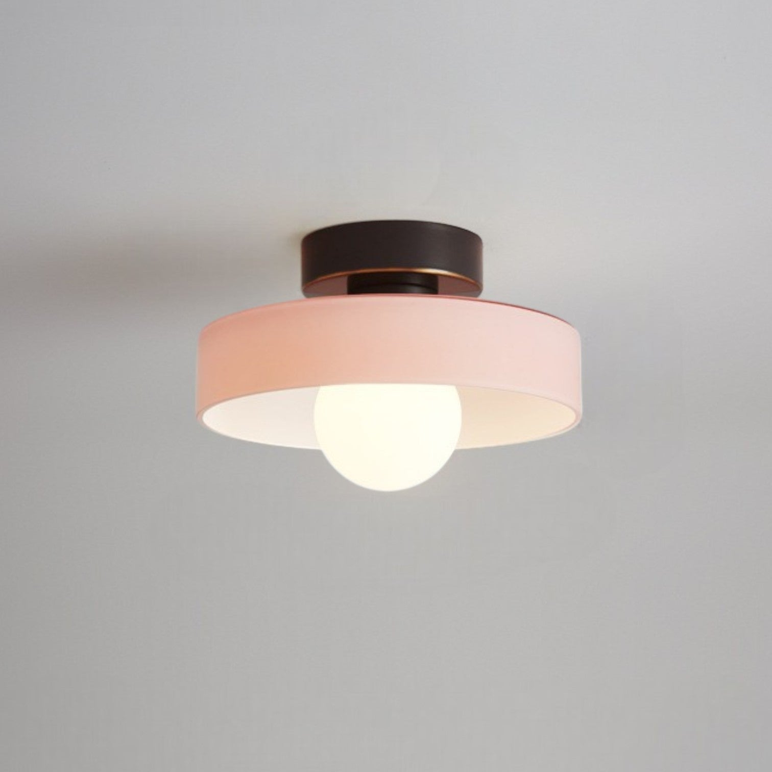 Bauhaus Flush Mount Ceiling Light | Glass, Dimmable LED 2