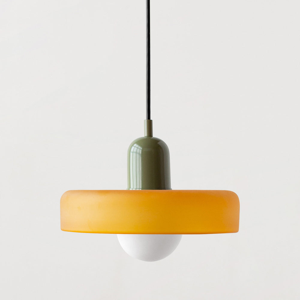 Bauhaus Pendant Light | Colored Glass, Adjustable Height, Modern Kitchen Pendant Lighting 13