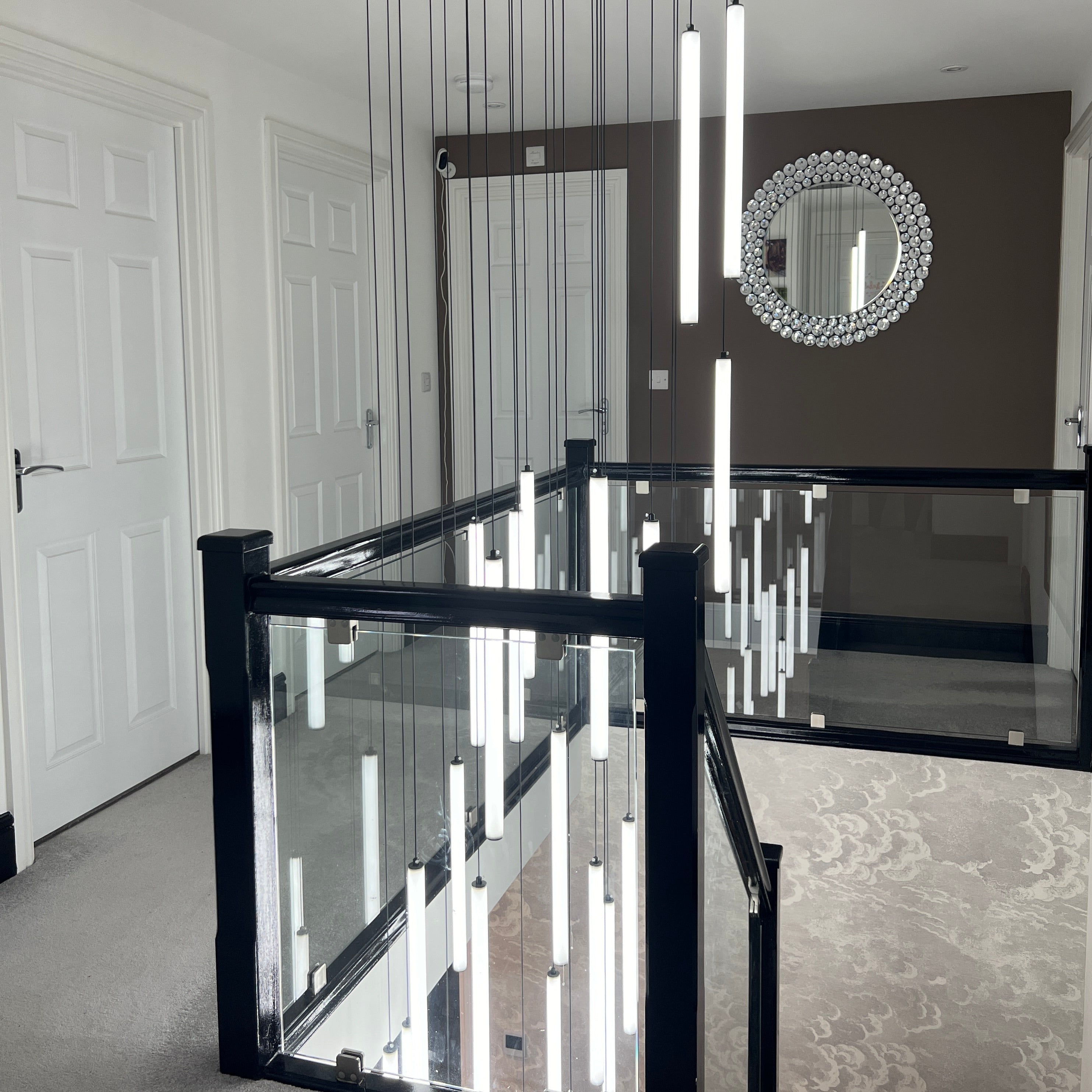 Caden Chandelier Light | Modern Metal and Glass, Artistic Design 1