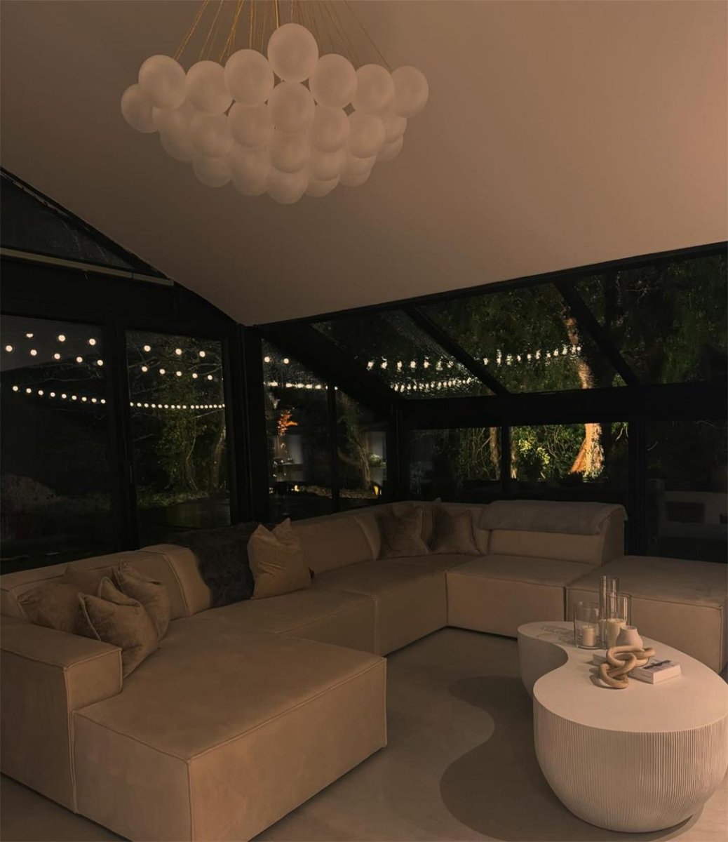 Celestra Bubble Chandelier | Glass, Modern Design for Dining Room 8