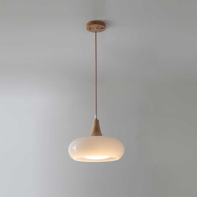 Chara Pendant Light | Amber Glass Shade, Metal Accent for Kitchen Island Lighting 10