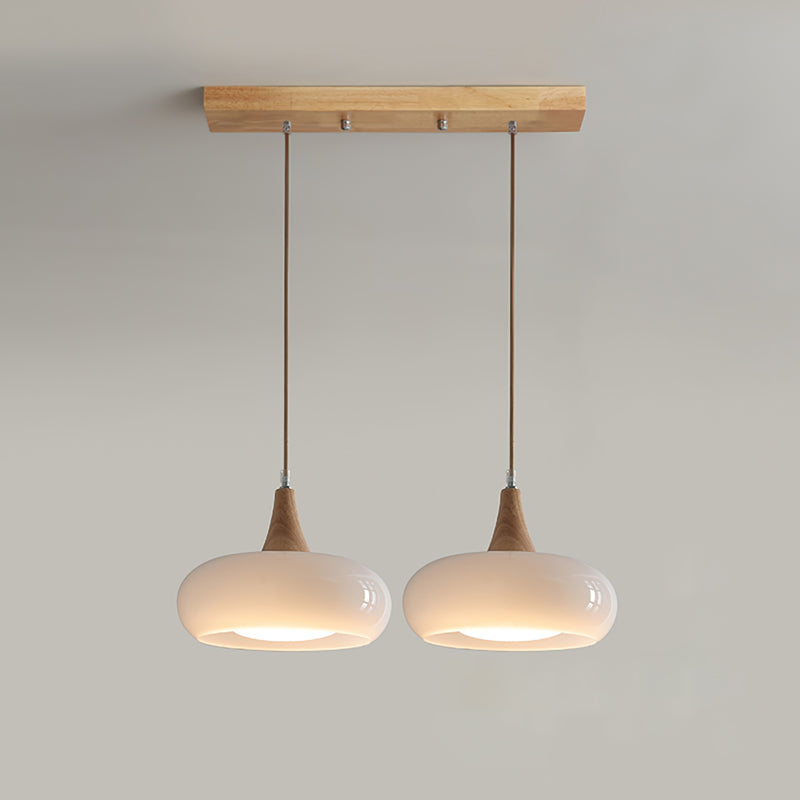 Chara Pendant Light | Amber Glass Shade, Metal Accent for Kitchen Island Lighting 13