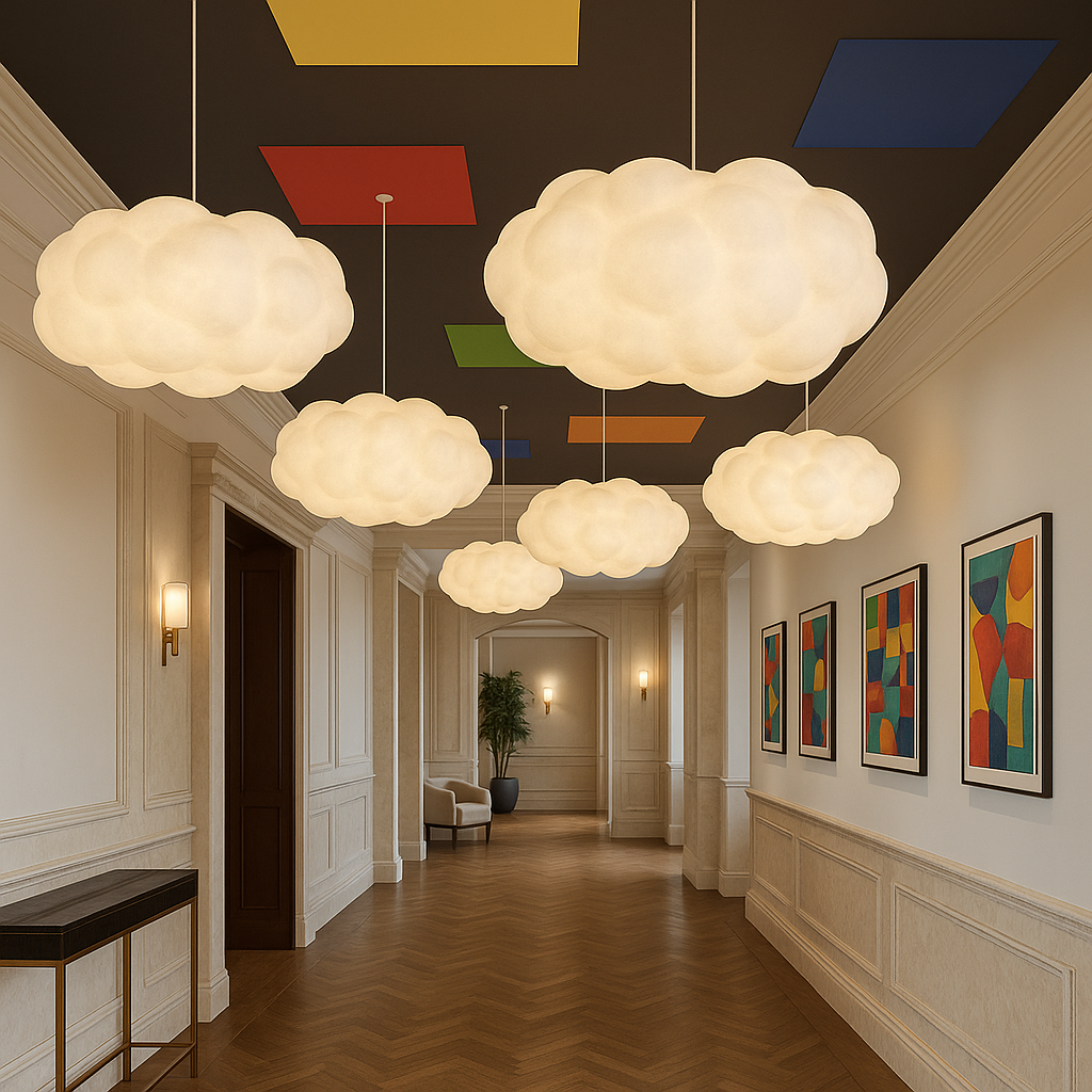 Cloudy Pendant Light | Adjustable Height, Modern Design for Kitchen Pendant Lighting 3