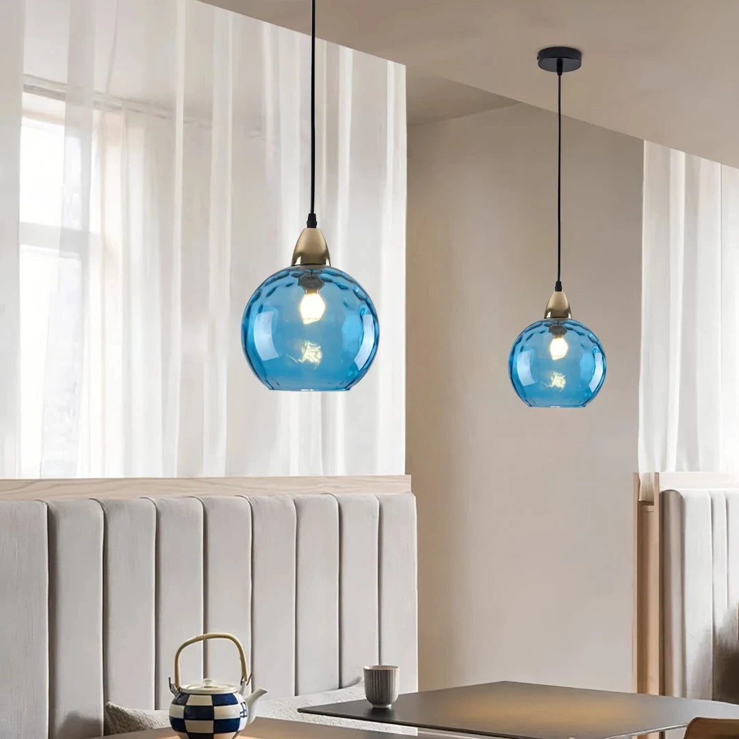 Cobalt Pendant Light | Adjustable Glass, Modern Design for Kitchen Pendant Lighting 12