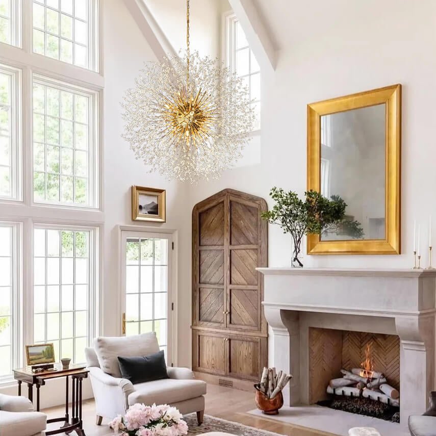 Fuego Chandelier | Oversized Sputnik, Brass Finish 6