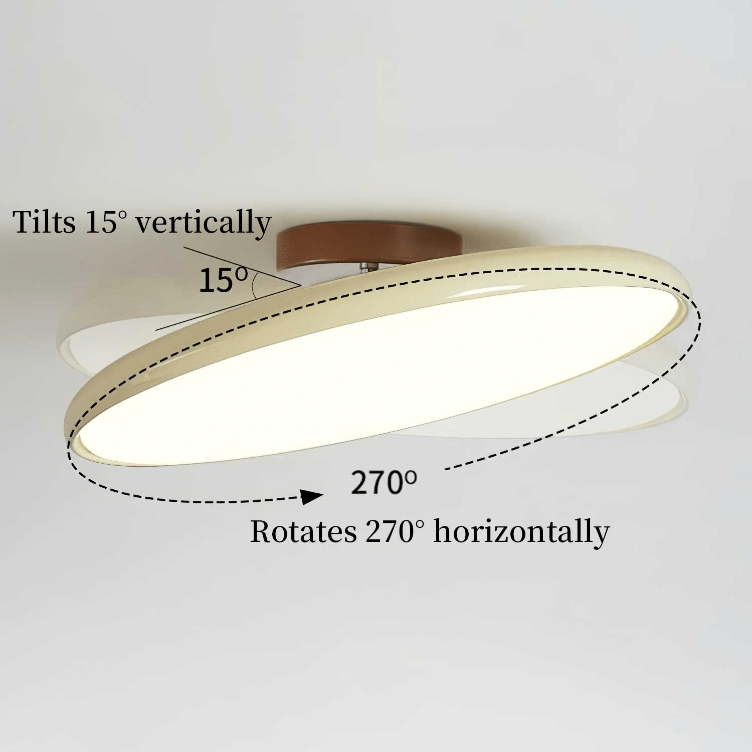 Fynex Flush Mount Ceiling Light | Colorful Metal and Acrylic Design, Adjustable Head 3