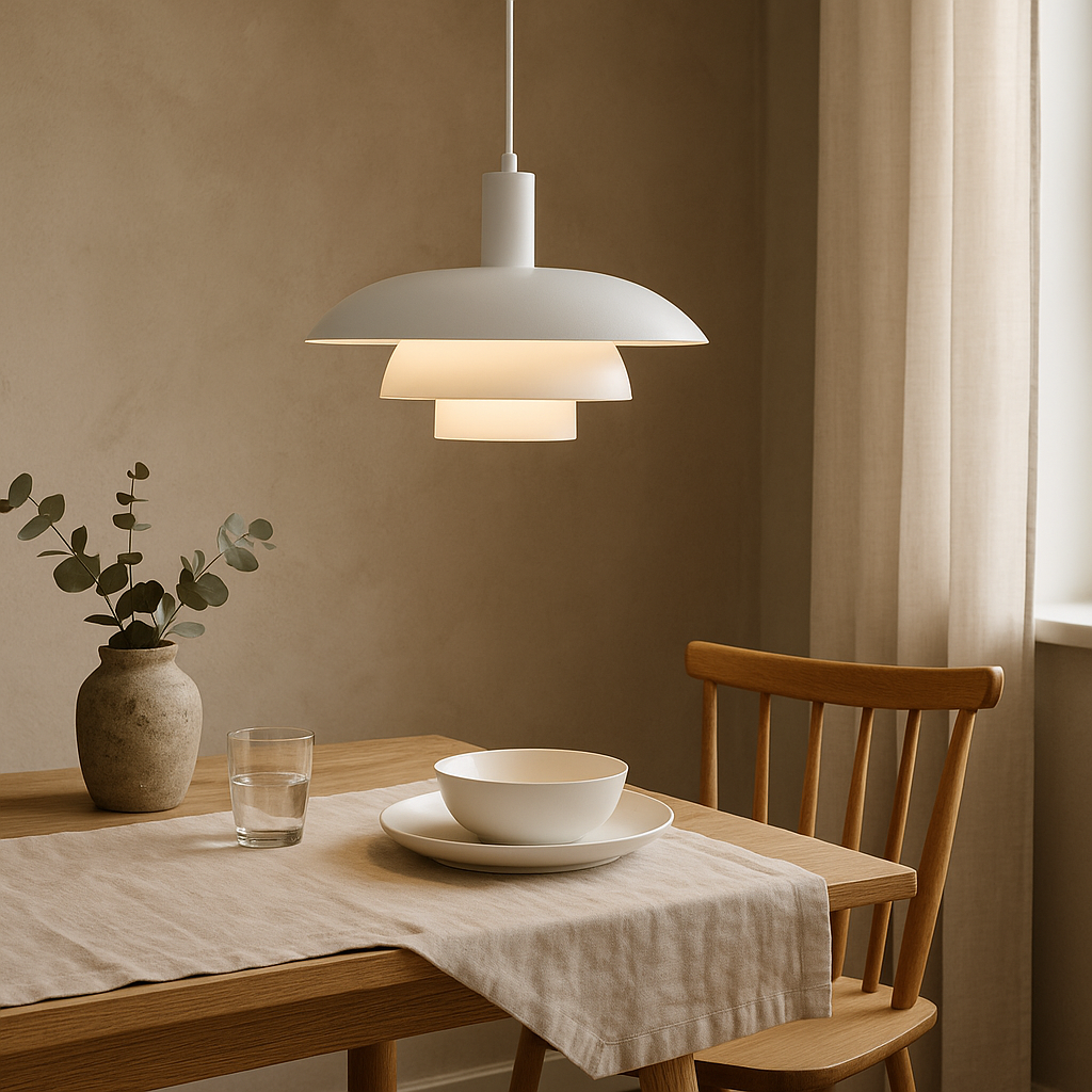 Iris Black Pendant Light | Scandinavian Design, LED 10